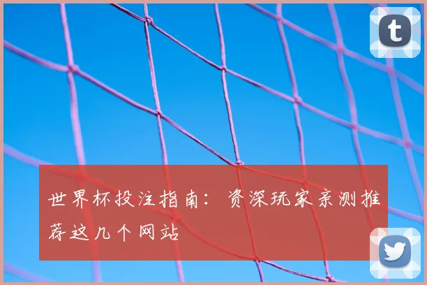 世界杯投注指南：资深玩家亲测推荐这几个网站