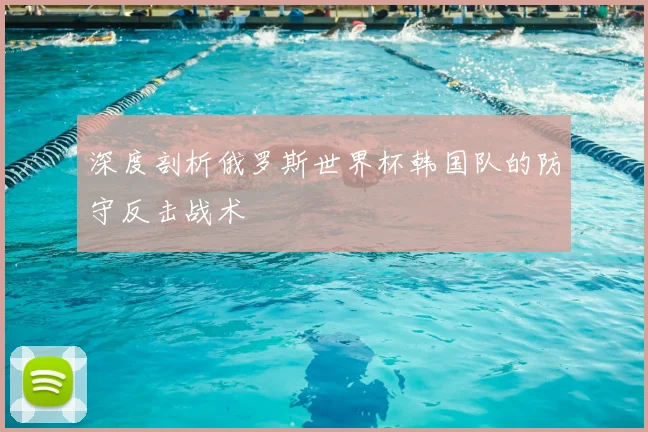 深度剖析俄罗斯世界杯韩国队的防守反击战术