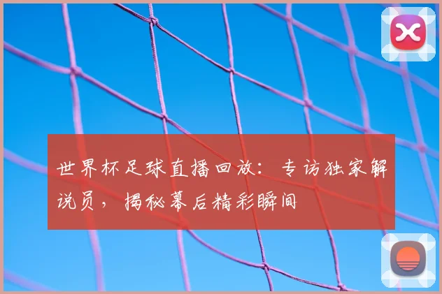 世界杯足球直播回放：专访独家解说员，揭秘幕后精彩瞬间